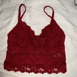 Red Lace Wishlist Bra